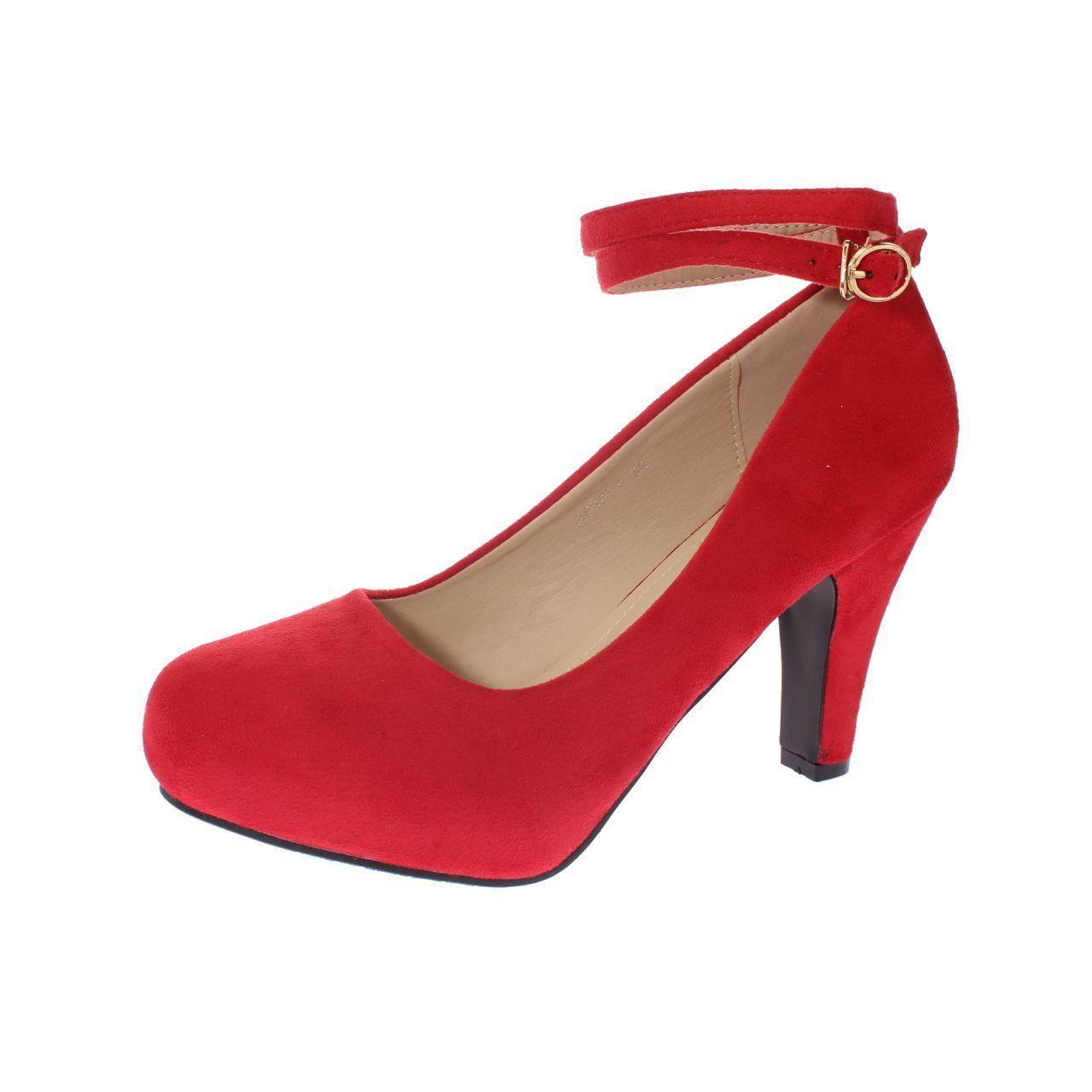 Zapato taco Rojo Vía Franca Mujer-0