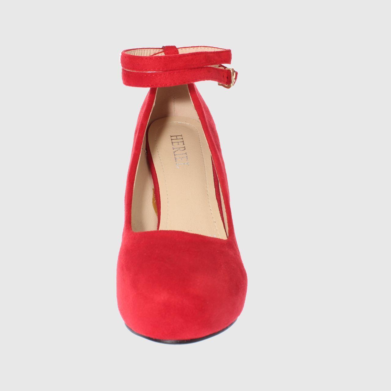 Zapato taco Rojo Vía Franca Mujer-2