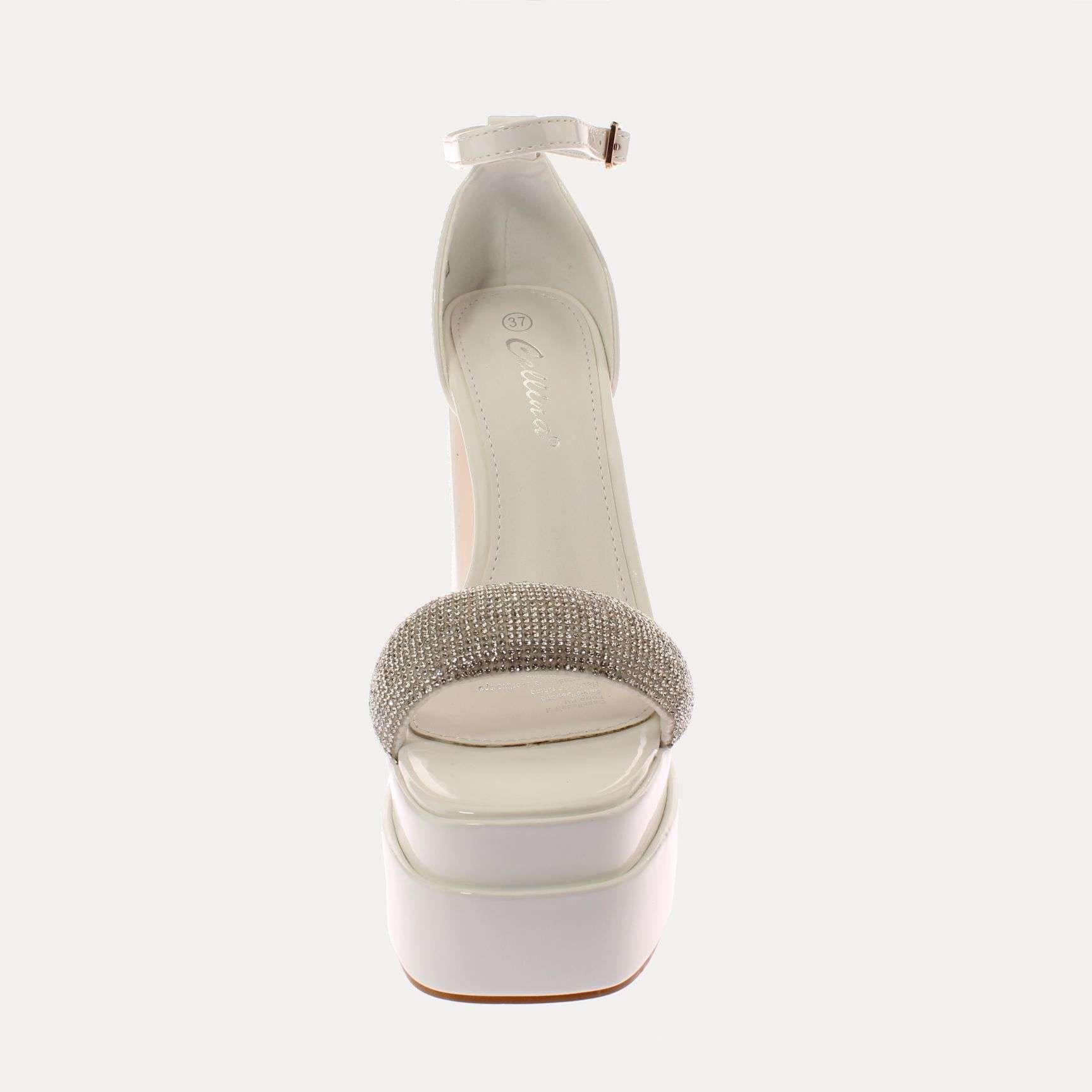 Sandalia Plataforma Blanco Vía Franca Mujer Art: 5G231208BLANCO-2