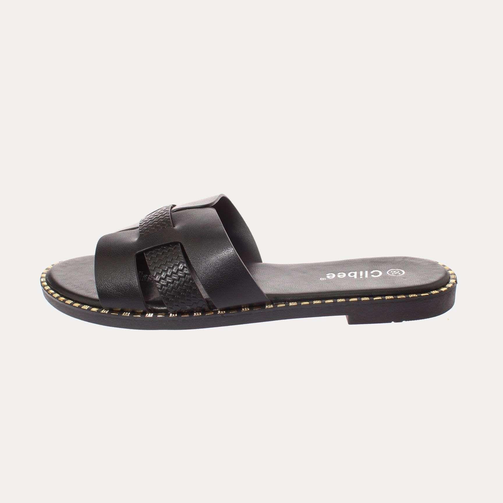 Sandalia Negro Vía Franca Mujer Art: 5KD71BLACK-1