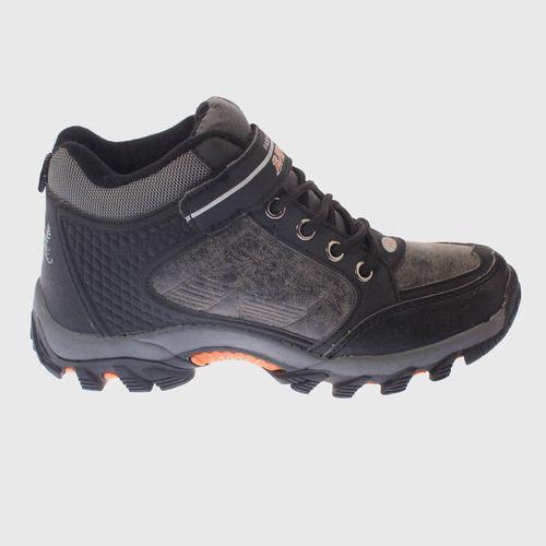 Zapatilla Outdoor Gris Naranjo Vía Franca Niño-3