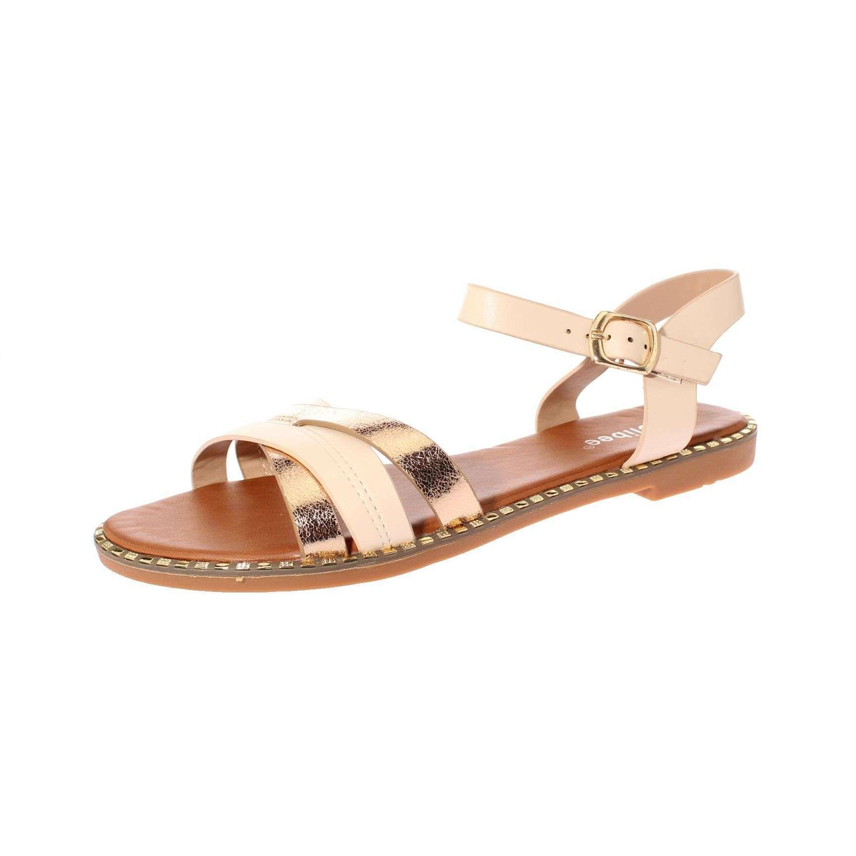 Sandalia Beige Vía Franca Mujer Art: 5K14BEIGE-0