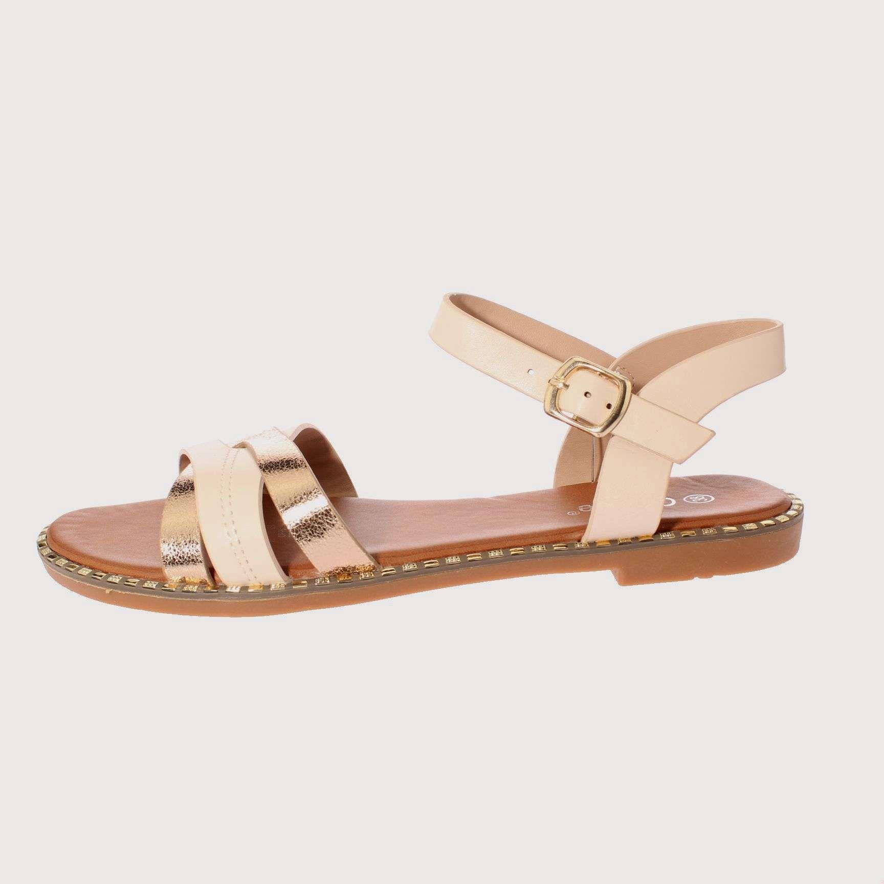 Sandalia Beige Vía Franca Mujer Art: 5K14BEIGE-1