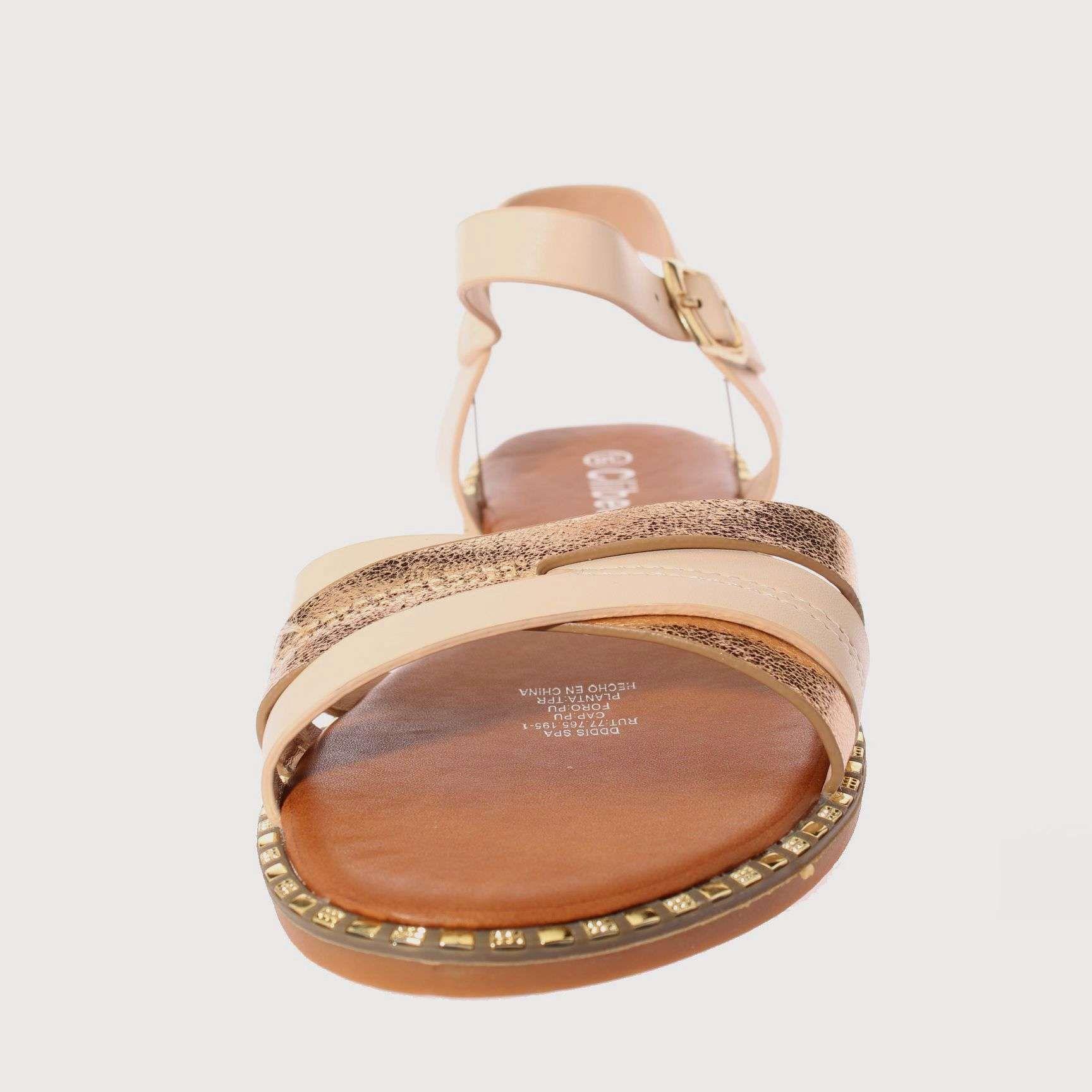 Sandalia Beige Vía Franca Mujer Art: 5K14BEIGE-2