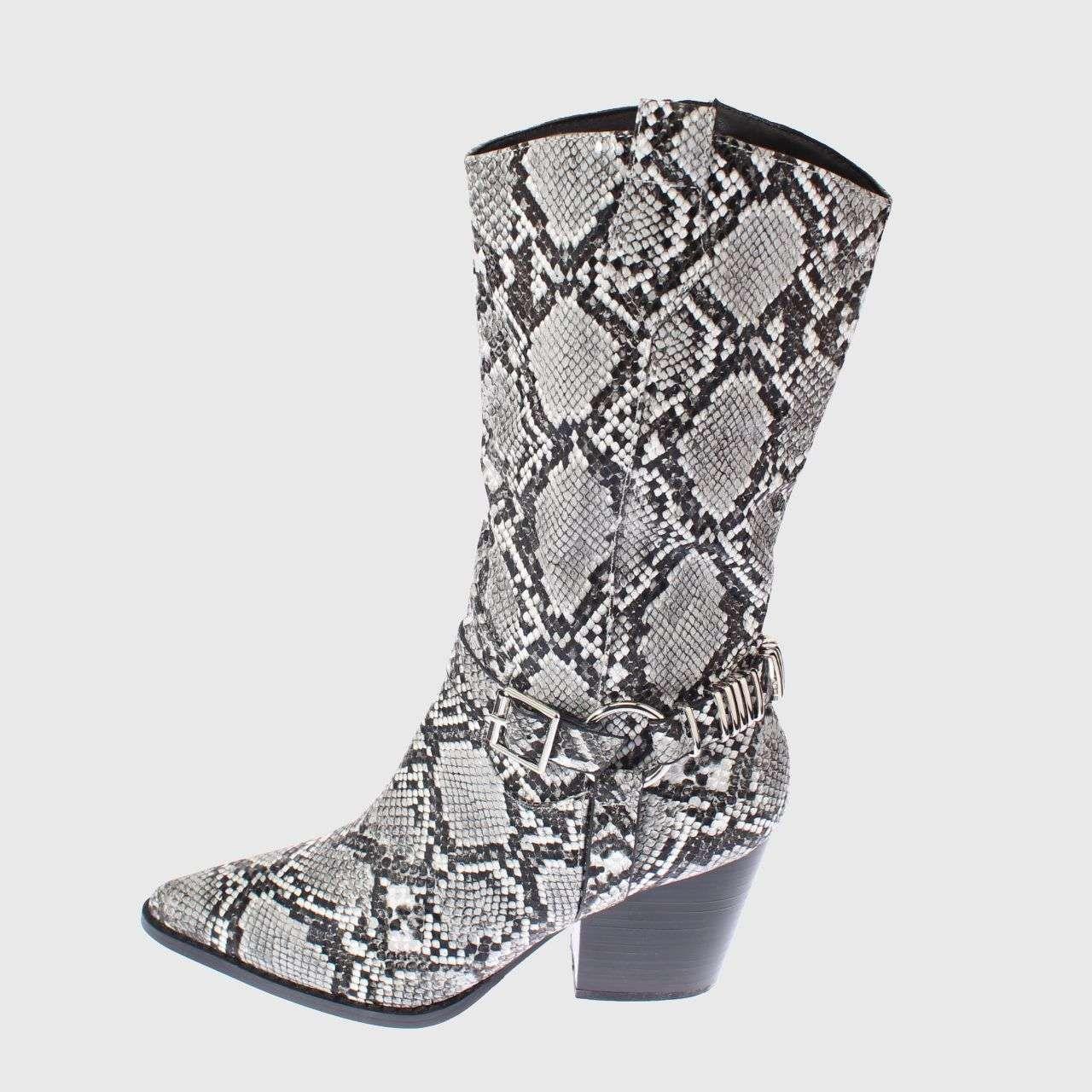 Bota Negro Vía Franca Mujer Art: 512017301SNAKE-1