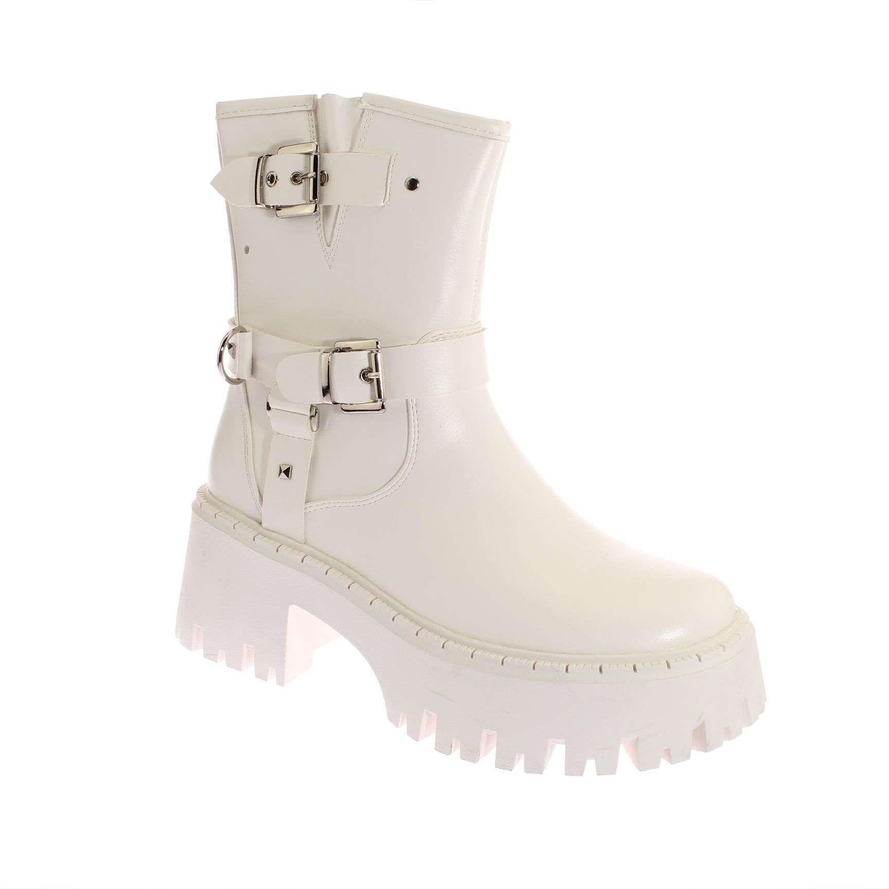 Bota Blanco Vía Franca Mujer Art: 5PG24115WHITE-0
