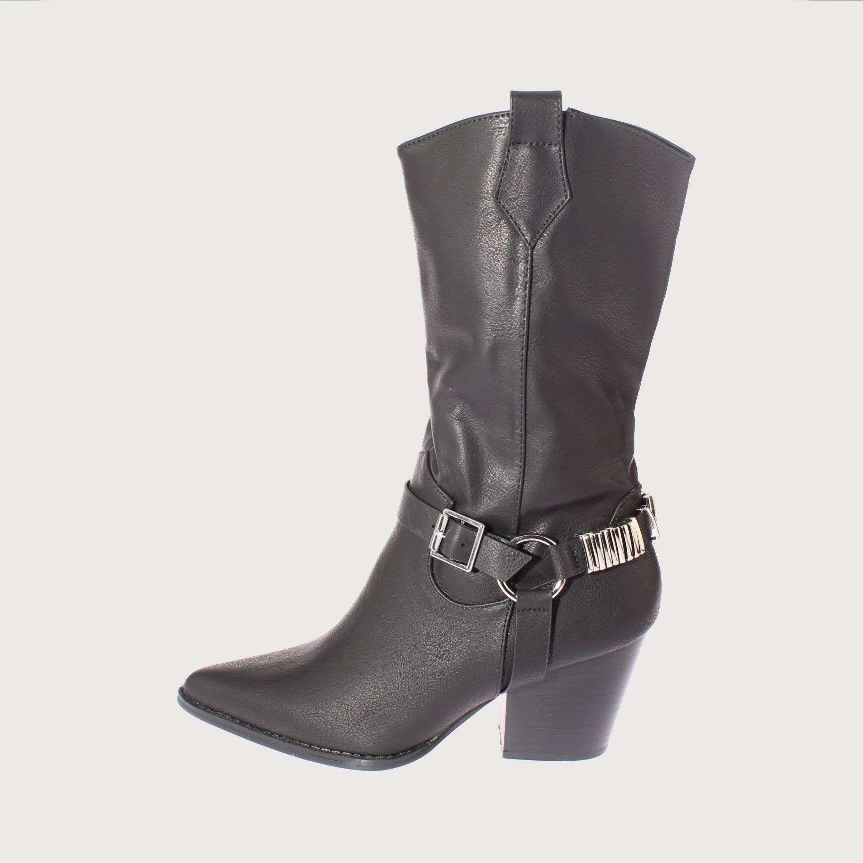 Bota Negro Vía Franca Mujer Art: 512017301NEGRO-1
