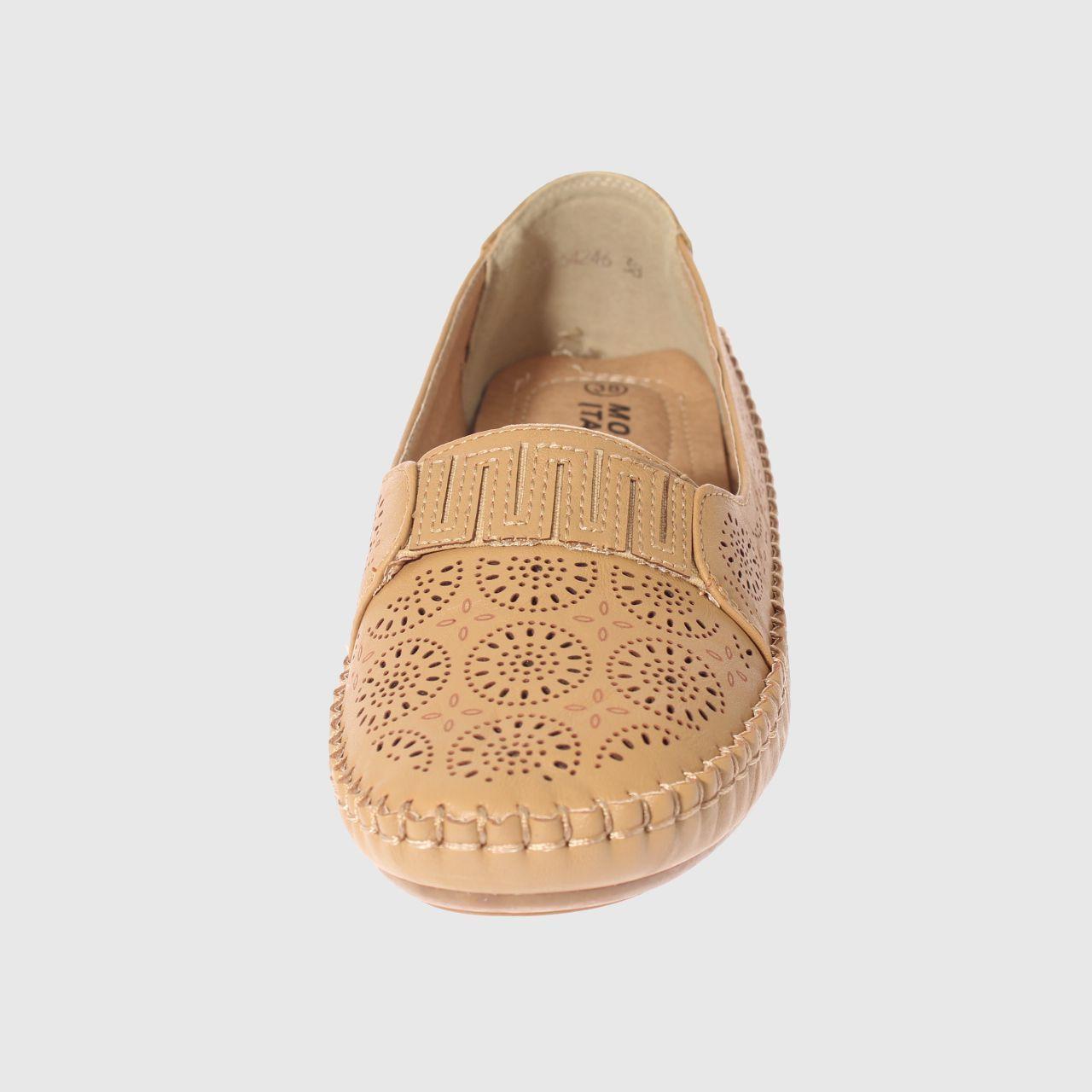 Mocasín Camel Vía Franca Mujer-2