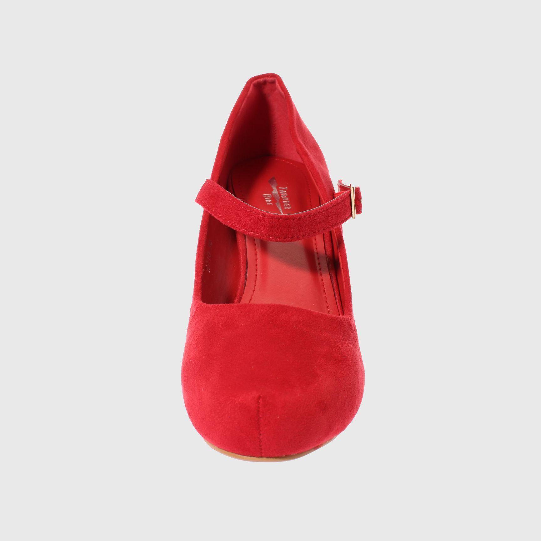Zapato Taco Rojo Vía Franca Mujer-2