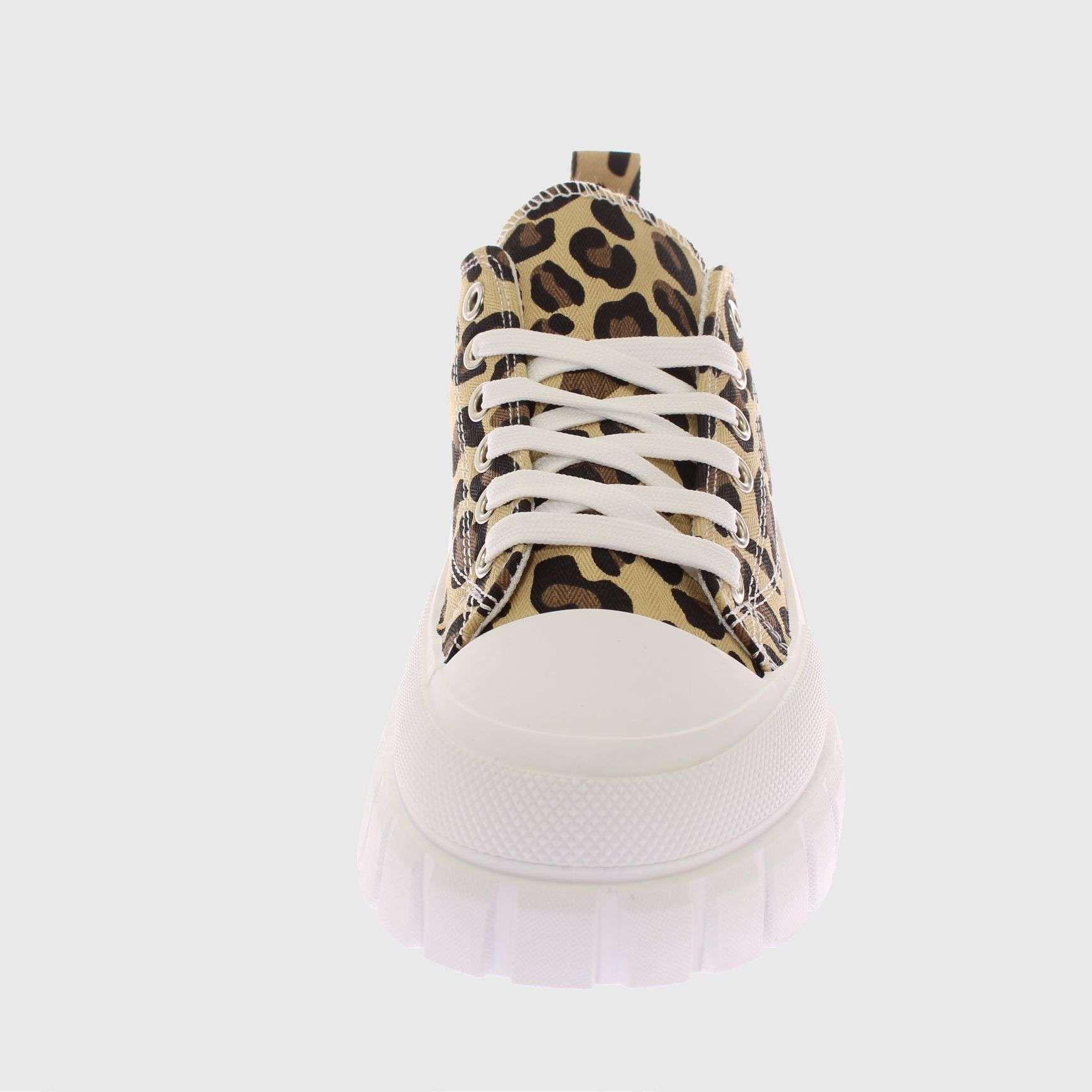 Zapatilla Leopardo Negro Vía Franca Mujer-2