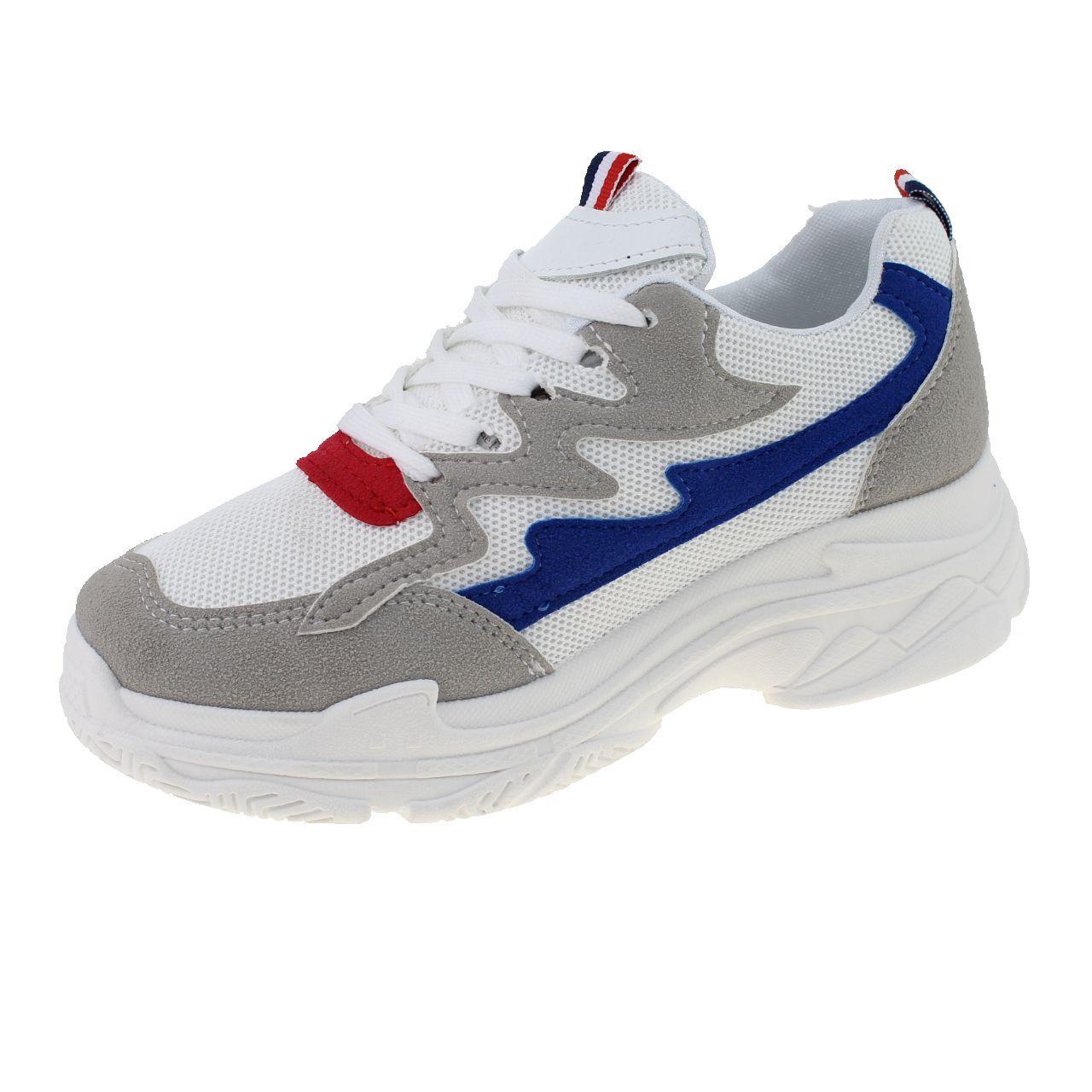 Zapatilla Blanco/Azul Vía Franca Mujer-0