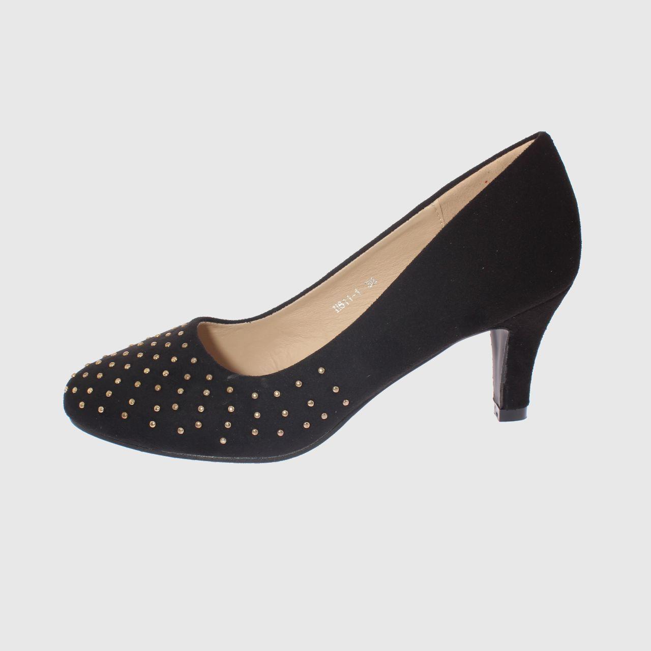 Zapato taco Negro Vía Franca Mujer-1