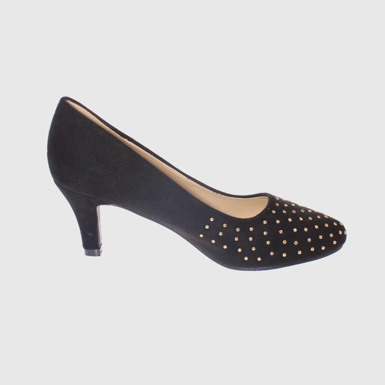 Zapato taco Negro Vía Franca Mujer-3