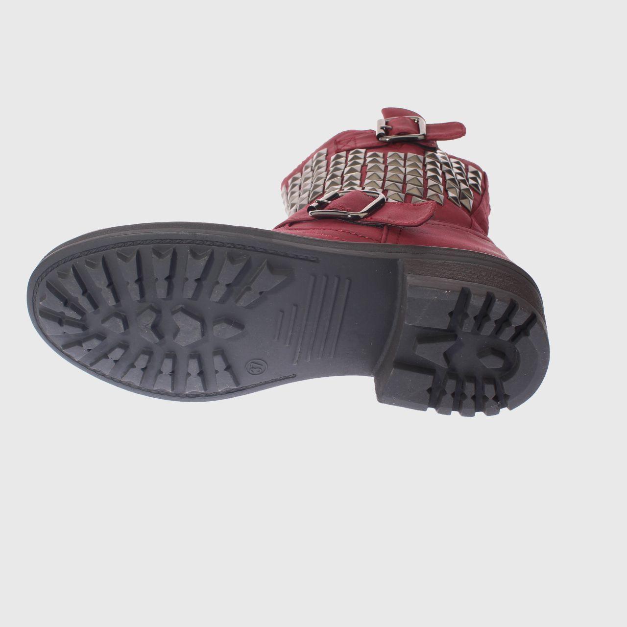 Bota Tachas Burdeo Vía Franca Mujer-3