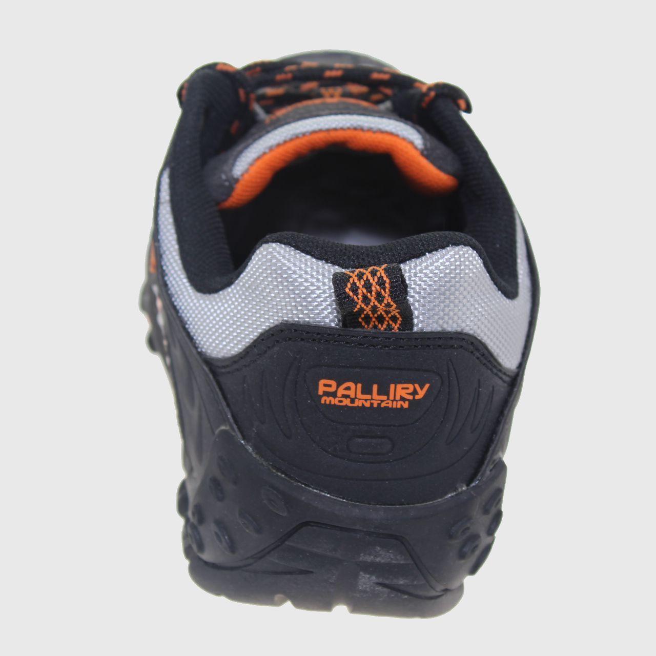 Zapatilla Outdoor Negro/Gris/Naranjo Vía Franca Niño-2