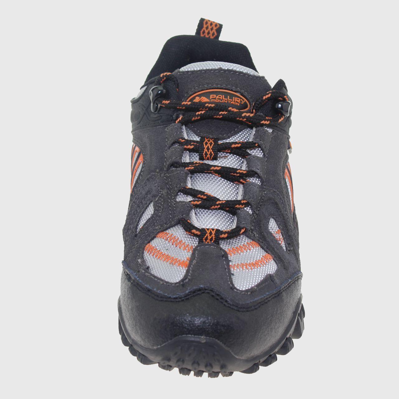 Zapatilla Outdoor Negro/Gris/Naranjo Vía Franca Niño-4