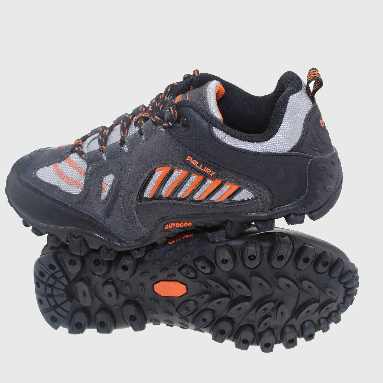 Zapatilla Outdoor Negro/Gris/Naranjo Vía Franca Niño-5