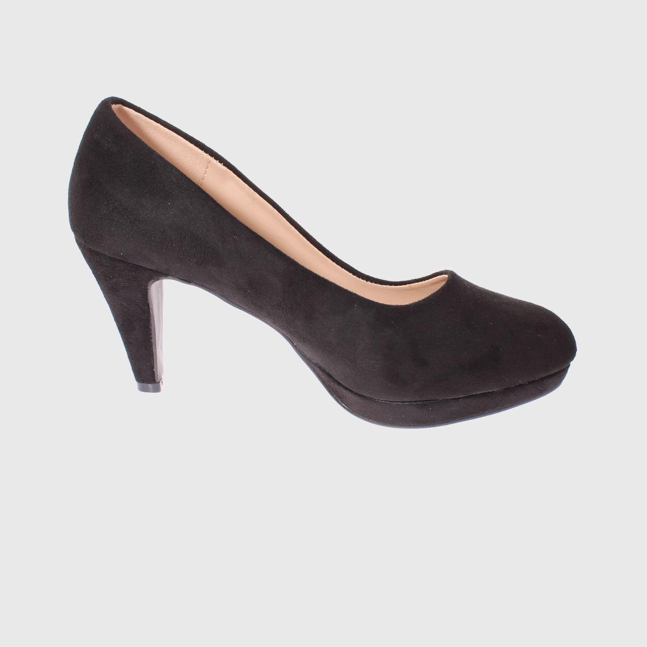 Zapato Taco Negro Vía Franca Mujer-3