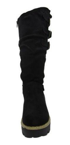 Bota Casual Para Mujer Color Negro-1