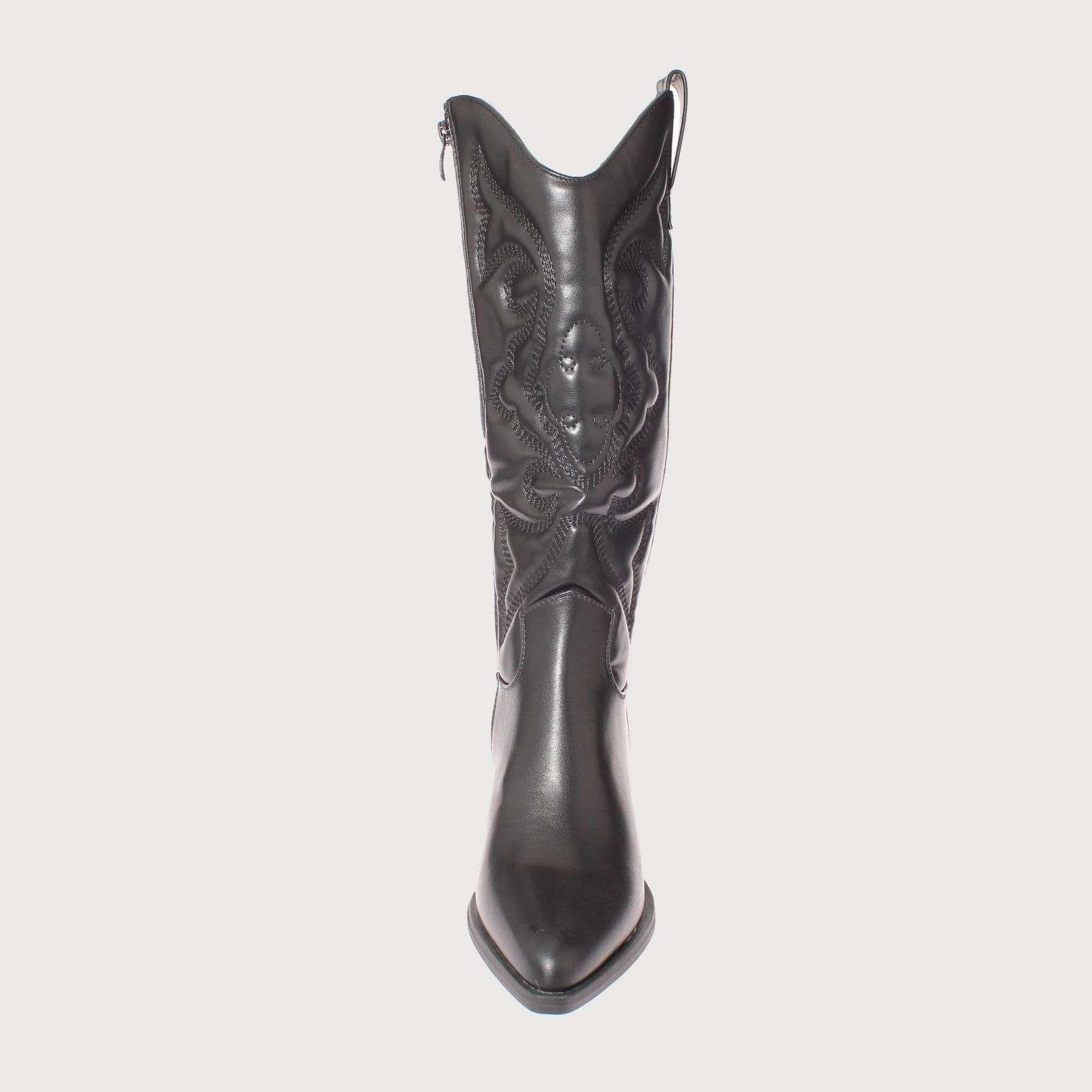 Bota Vaquera Negro Vía Franca Mujer Art: 5PG230741BLACK-2