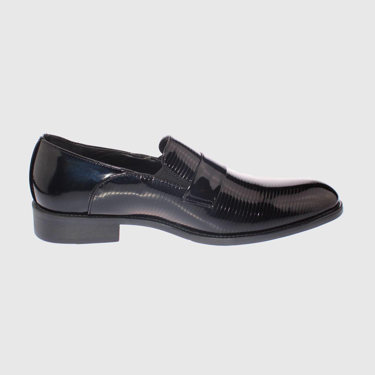 Zapato charol Negro Vía Franca Hombre-3