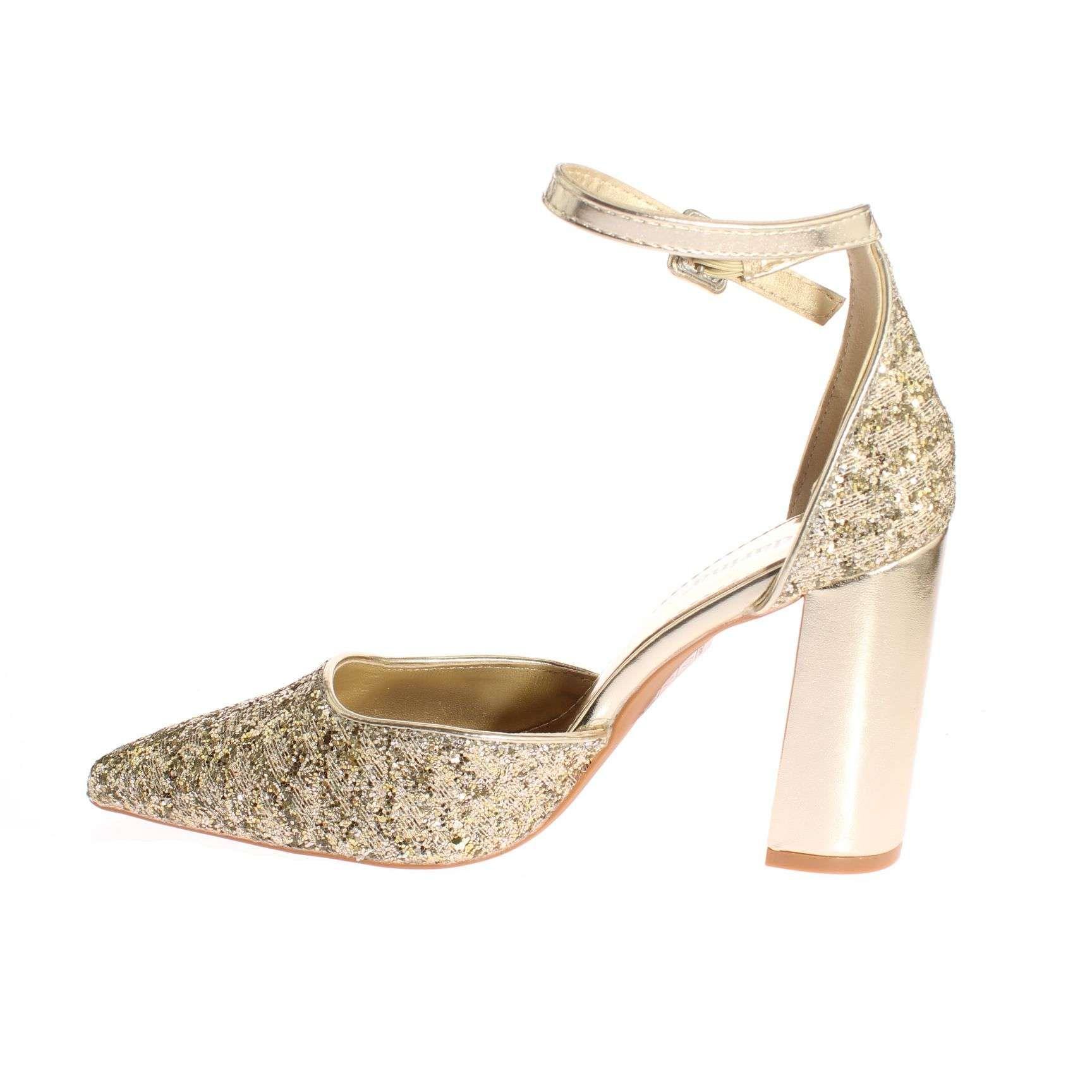Zapato Fiesta Dorado Vía Franca Mujer Art: 5UU712GOLD-3