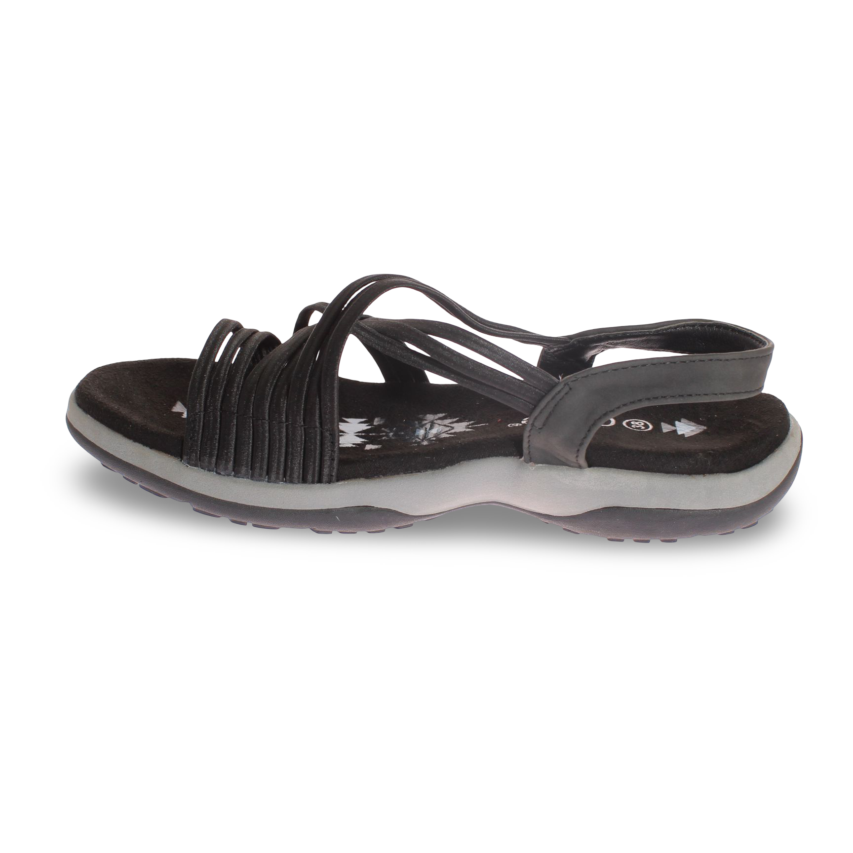 Sandalia confort Negro Vía Franca Mujer Art: 5KD54BLACK-3
