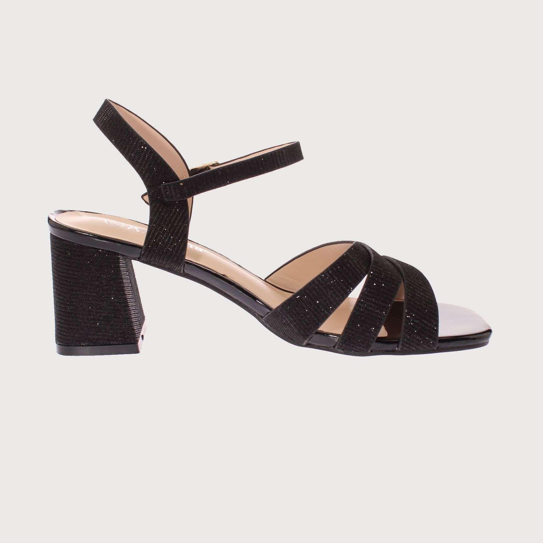 Sandalia Negro Vía Franca Mujer Art: 5YH061BLACK-3