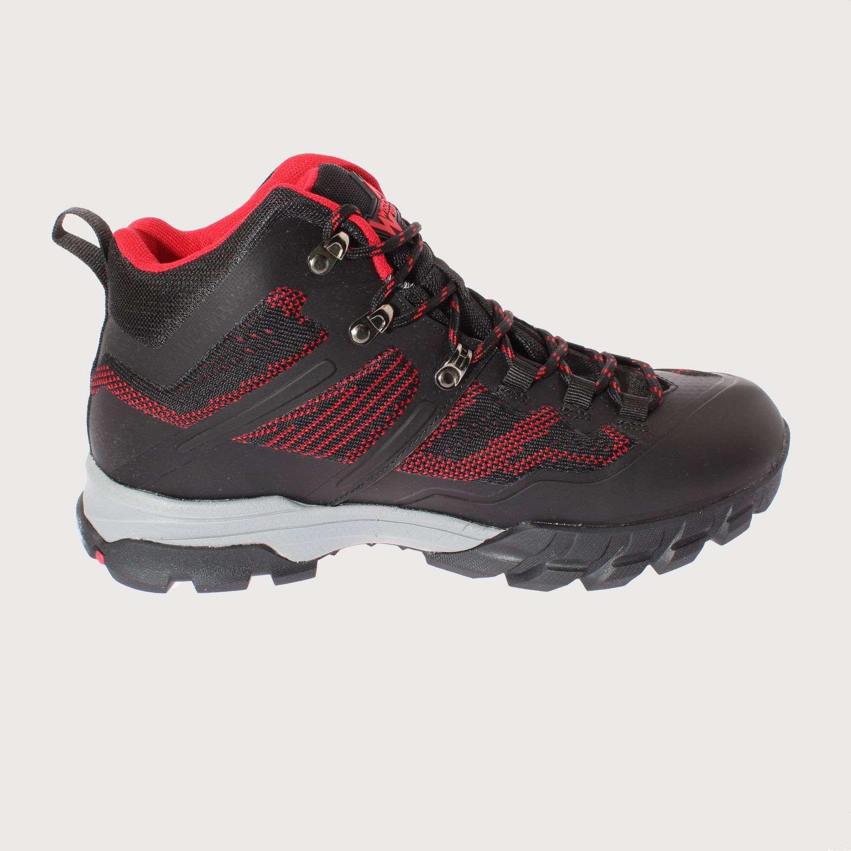 Botín Outdoor Negro Vía Franca Hombre Art: 8W9700ABLACKRED-3