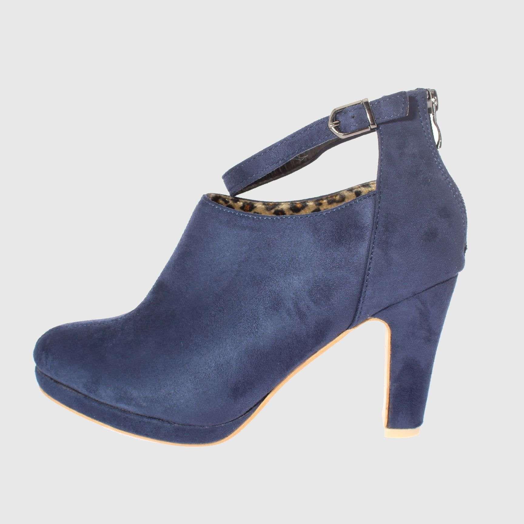 Zapato Azul Vía Franca Mujer-1