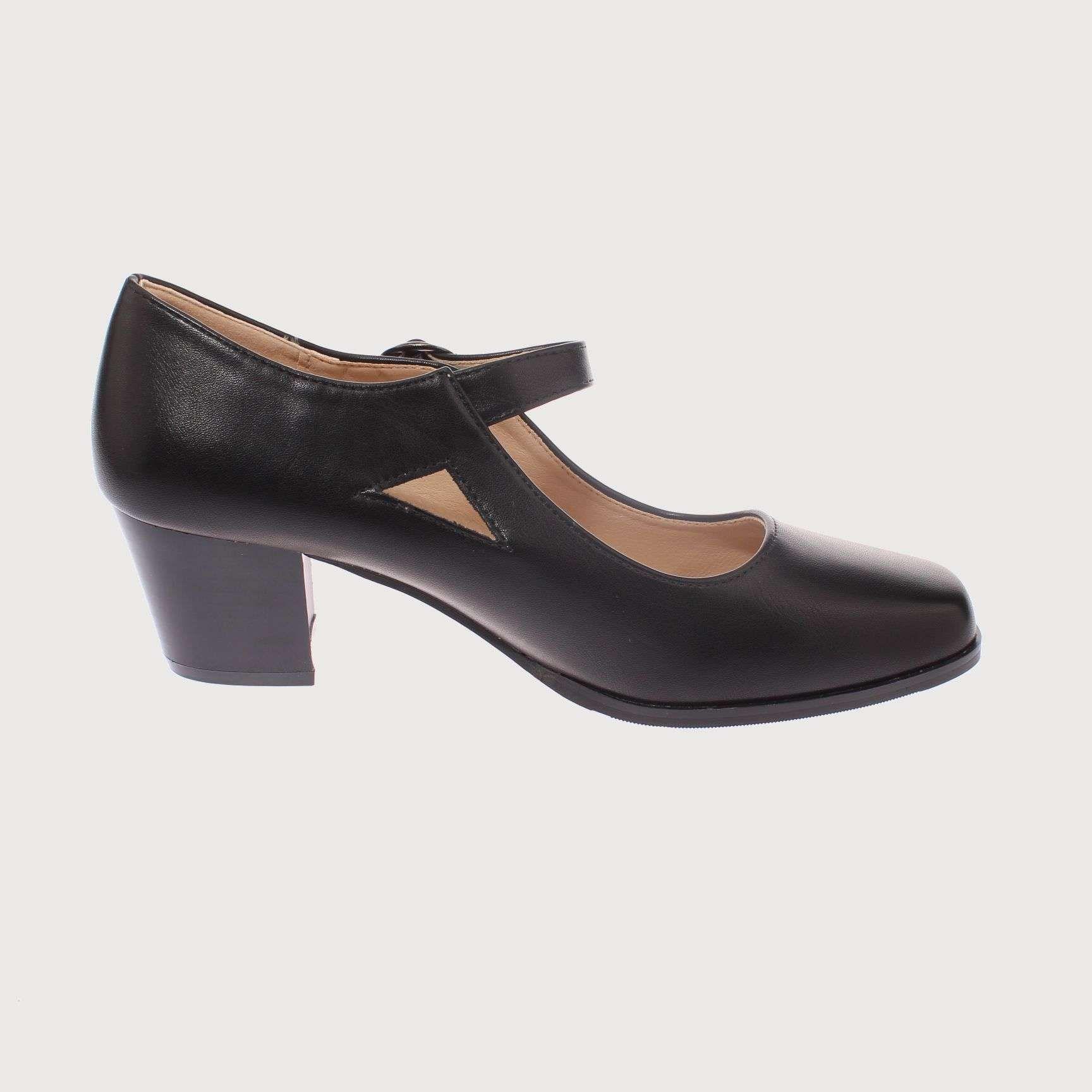 Zapato Taco Negro Vía Franca Mujer Art: 5PG24231BLACK-3