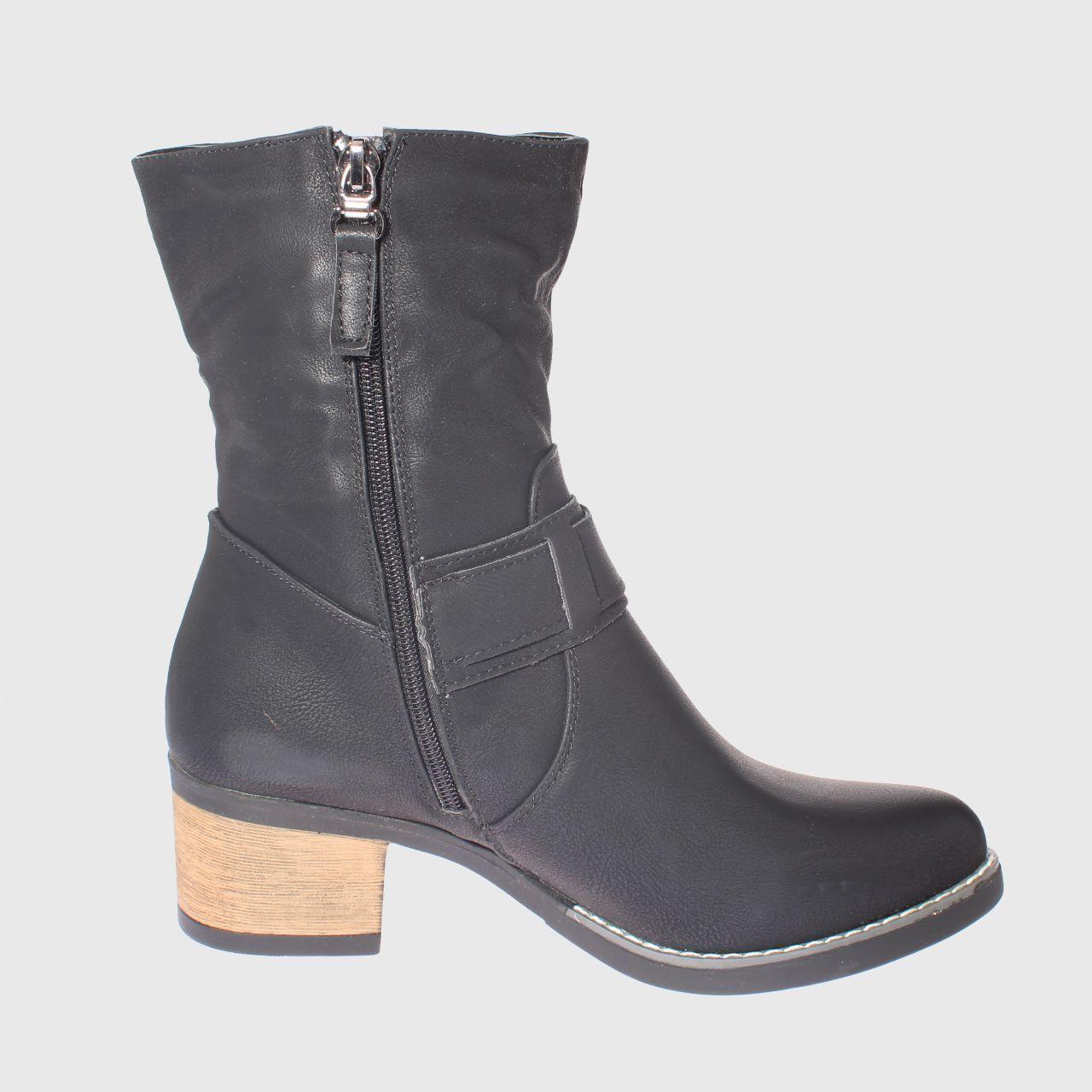 Bota  Negro Vía Franca Mujer-3