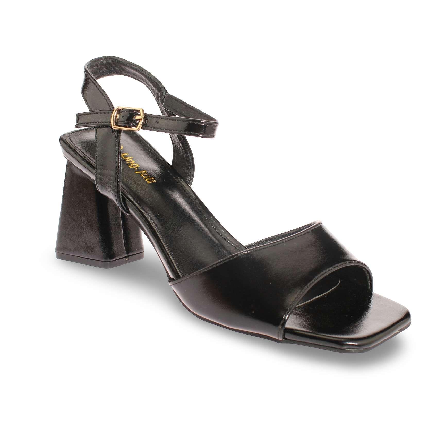 Sandalia Taco Negro Vía Franca Mujer Art: 5S310B0526HBLACK-1