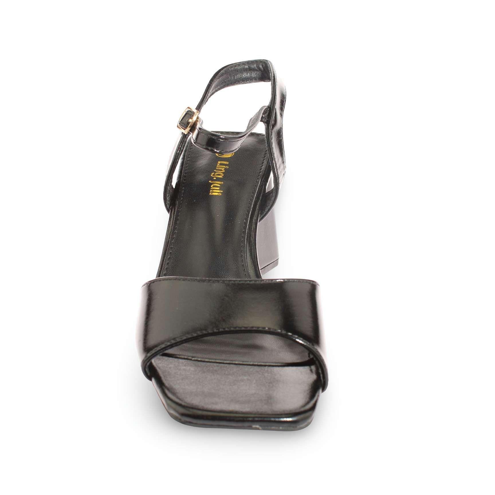 Sandalia Taco Negro Vía Franca Mujer Art: 5S310B0526HBLACK-2