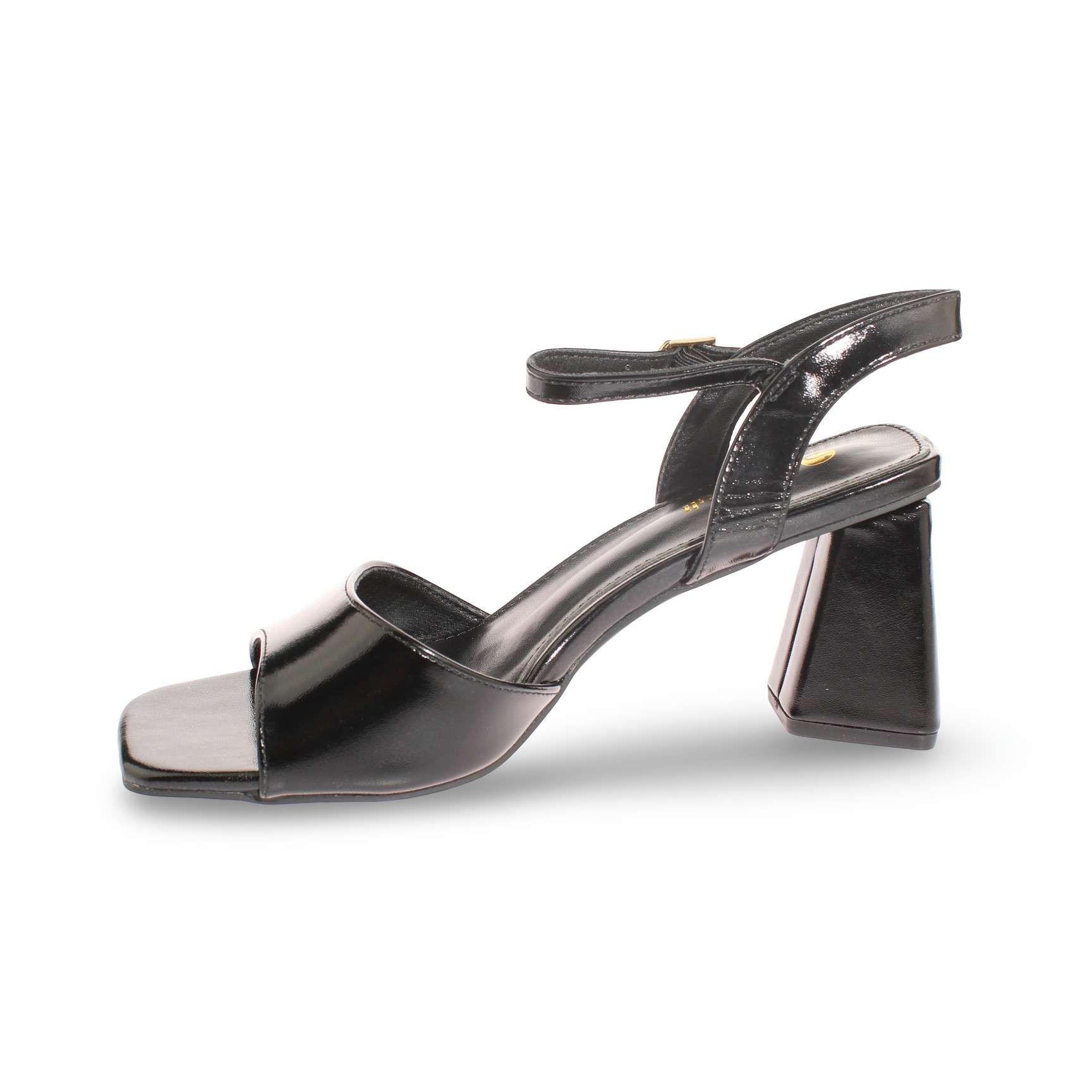 Sandalia Taco Negro Vía Franca Mujer Art: 5S310B0526HBLACK-3