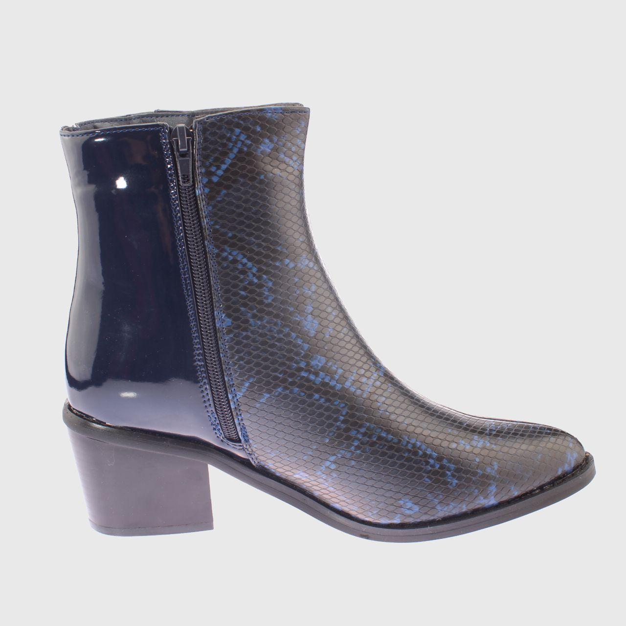 Botin Animal Navy Vía Franca Mujer-3