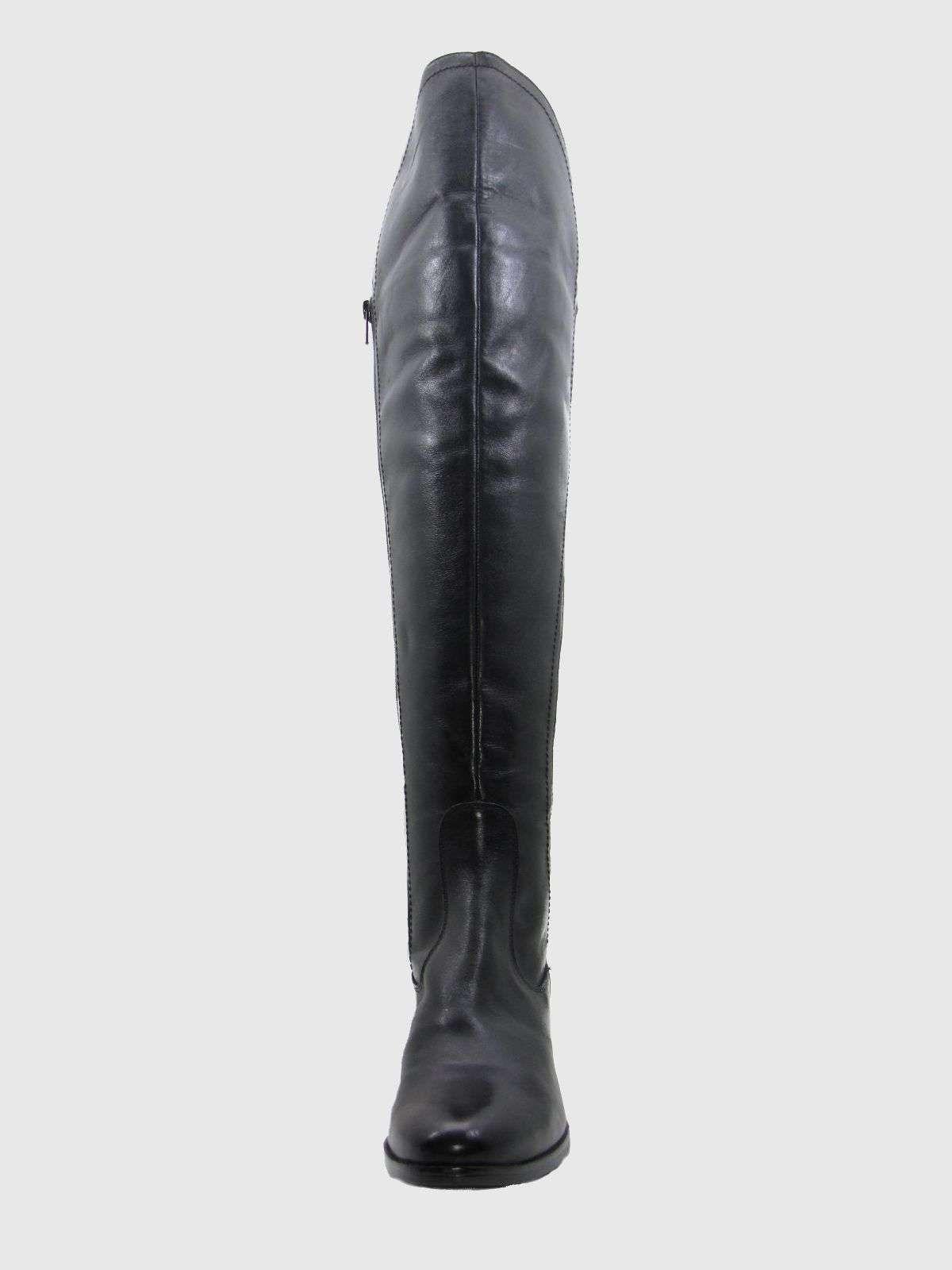 Bota Cuero Negro Vía Franca Mujer-1