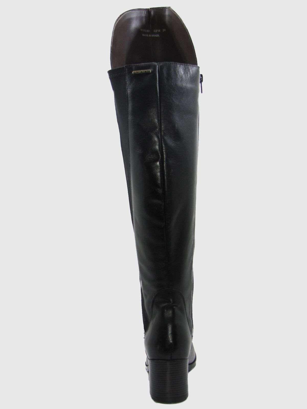 Bota Cuero Negro Vía Franca Mujer-3