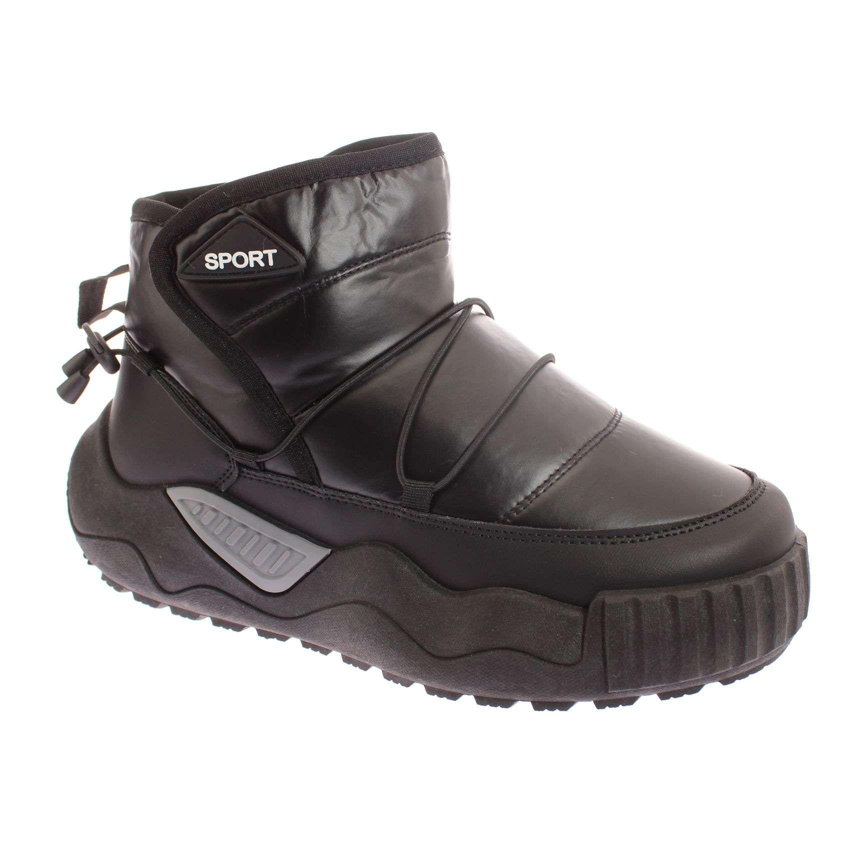 Botin Invernal Negro Vía Franca Hombre Art: 8XDL159ABLACK-0