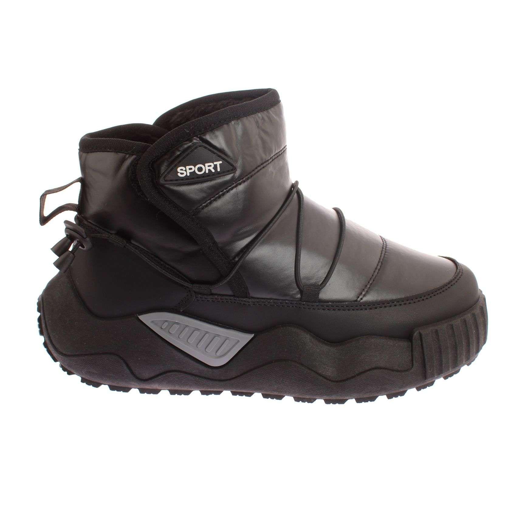 Botin Invernal Negro Vía Franca Hombre Art: 8XDL159ABLACK-1