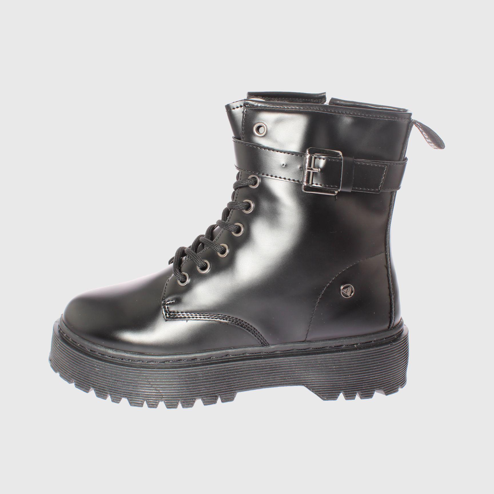 Botin Negro Vía Franca Mujer-1