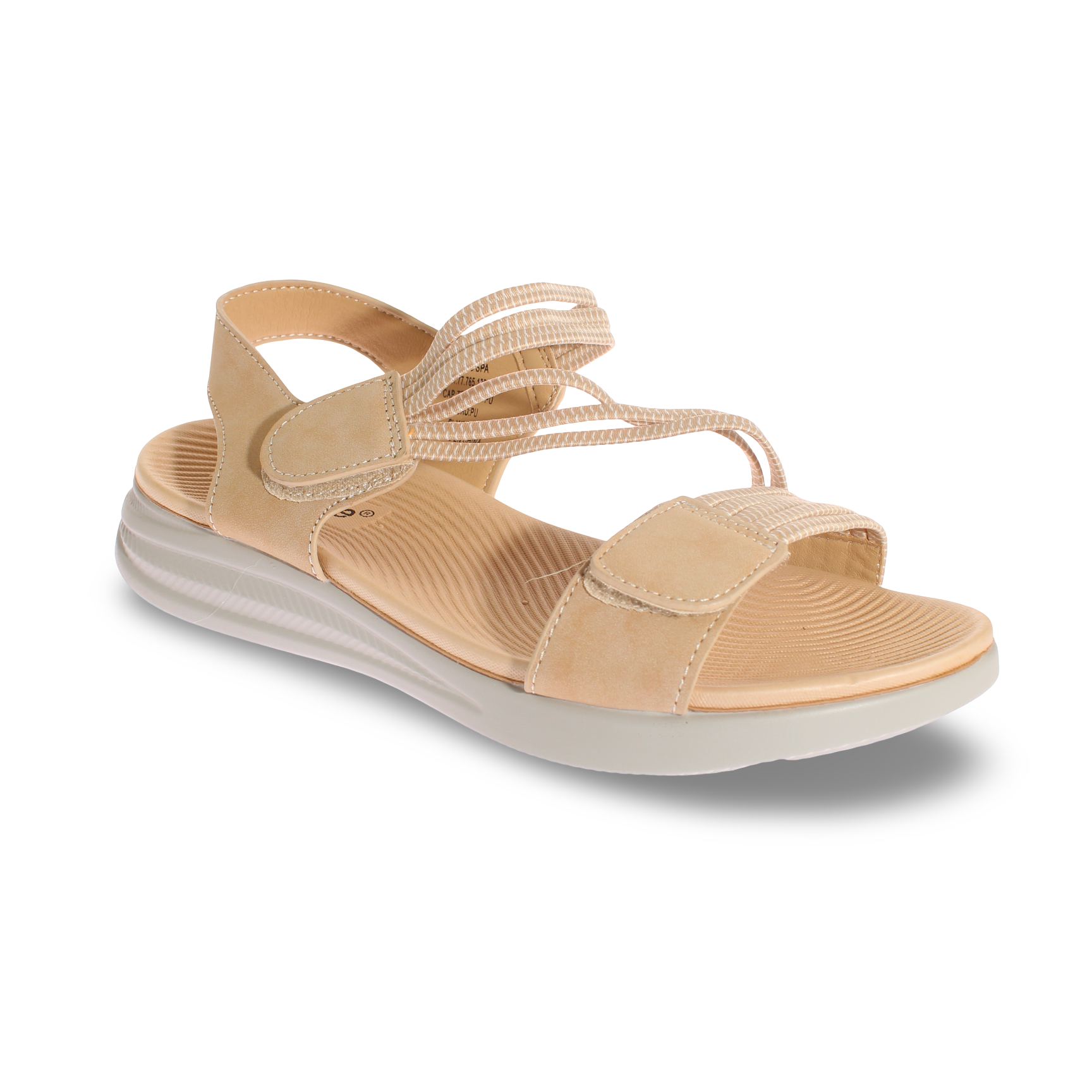 Sandalia confort Beige Vía Franca Mujer Art: 5KD55BEIGE-0