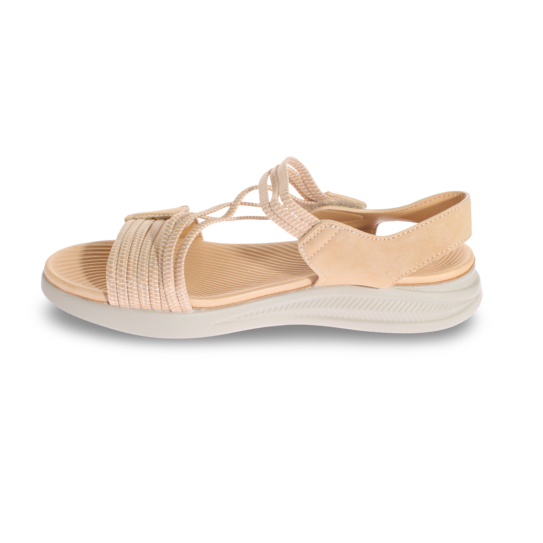 Sandalia confort Beige Vía Franca Mujer Art: 5KD55BEIGE-3