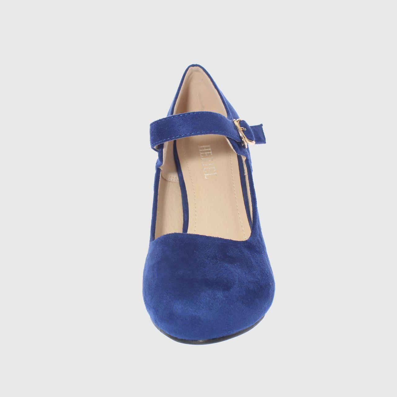 Zapato taco Azul Vía Franca Mujer-2