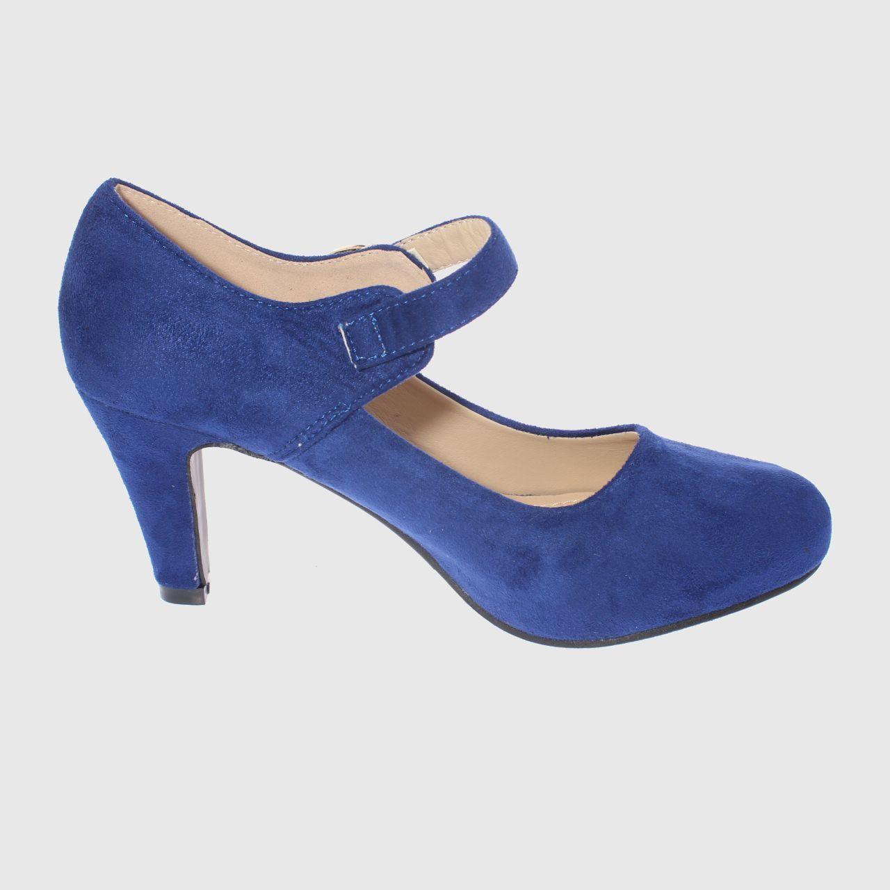 Zapato taco Azul Vía Franca Mujer-3