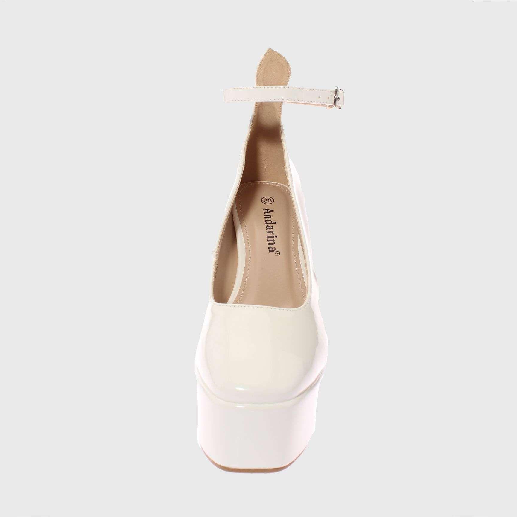 Zapato Fiesta Blanco Vía Franca Mujer-2