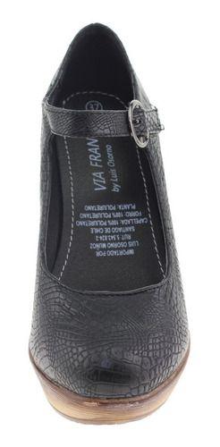 Zapato Casual Para Mujer Color Negro-2