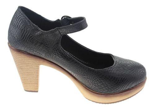 Zapato Casual Para Mujer Color Negro-3
