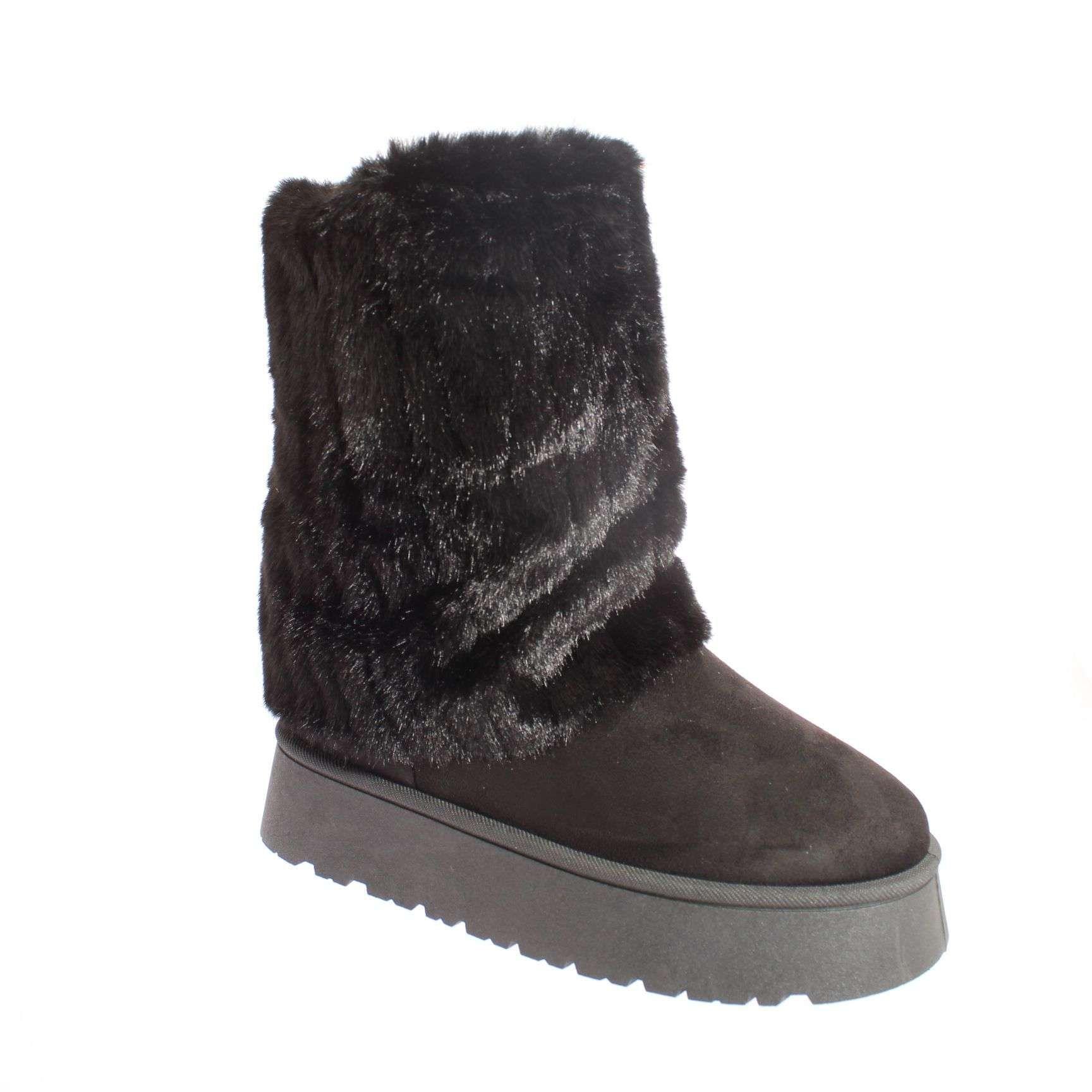 Bota Invernal Negro Vía Franca Mujer Art: 5B1820BLACK-0