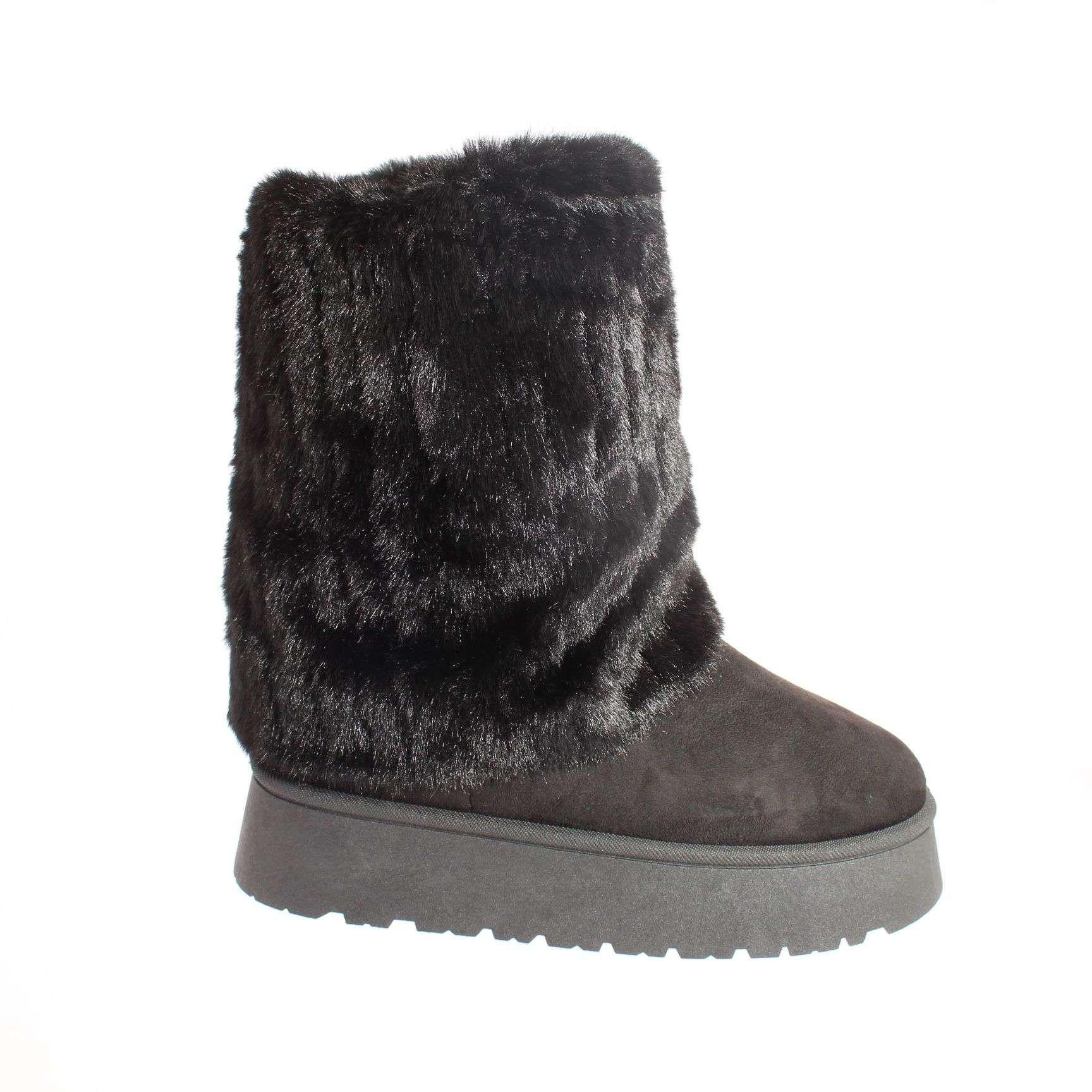 Bota Invernal Negro Vía Franca Mujer Art: 5B1820BLACK-1